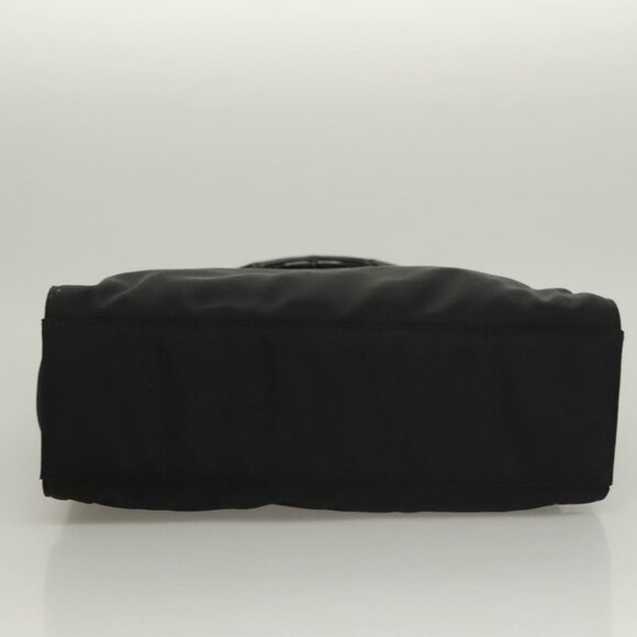 GUCCI Bamboo Hand Bag Nylon Black Silver 002 1016 Auth ep9594 - Picture 6 of 16